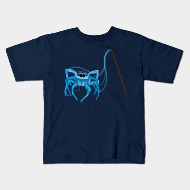 Magical Familiar Spider Kids T-Shirt by KataMartArt